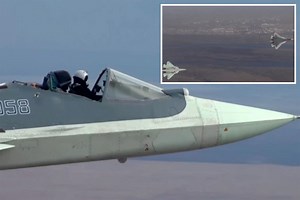 Daredevil Russian pilot flies 1,300mph fighter jet with NO ROOF on his cockpit
