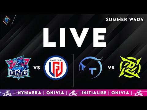 LPL 2025 Live Summer | LPL English W4D4 with Nymaera & Initialise LNG vs LGD | TT vs NIP