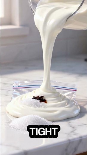 Real Ice Cream in 5 Minutes With No Freezer — Just Salt 😱 #shorts #icecream