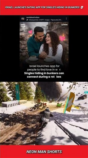 Israel launches Dating app for Singles hiding in bunkers! 💀 #shorts