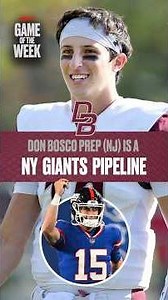 Is Don Bosco Prep (NJ) a pipeline to the New York Giants? 🤔 #shorts