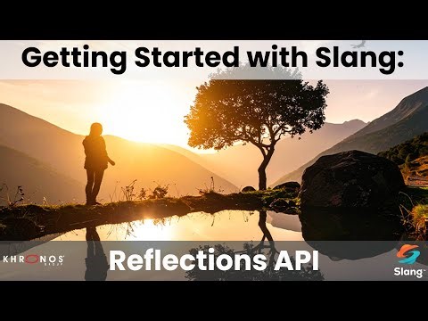 Getting Started with Slang: Reflections API