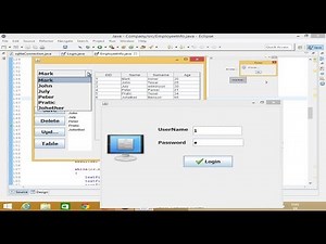 How to Create a Simple Login Form Using Java Swing GUI (Windows Builder)