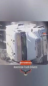 Dump truck tips over after load shift — workers rush to help driver