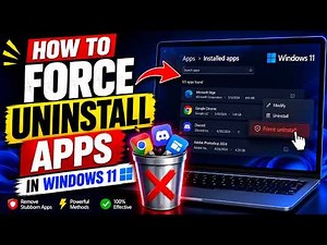 How to Force Uninstall Apps That Won't Remove in Windows 11 (5 Methods)