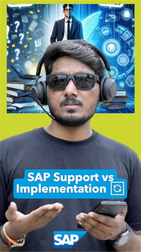 7c sap on Instagram: "SAP Implementation builds the system 🚀 SAP Support keeps it running smoothly ⚙️ Both shape strong SAP careers. #SAP #SAPImplementation #SAPSupport #ImplementationVsSupport #SAPCareers SAPConsultant S4HANA ERP SAPLife SAPIndia 7CSAP"