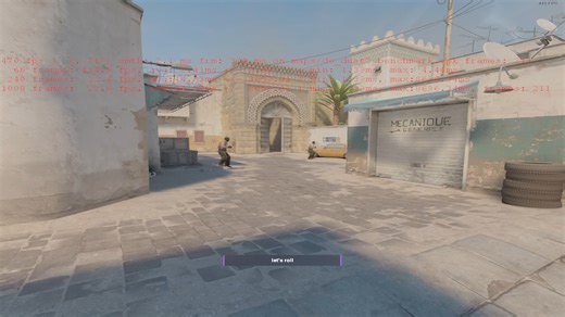 [CS2]R7 5700X3D与RTX3070在4：3画质下的帧数表现