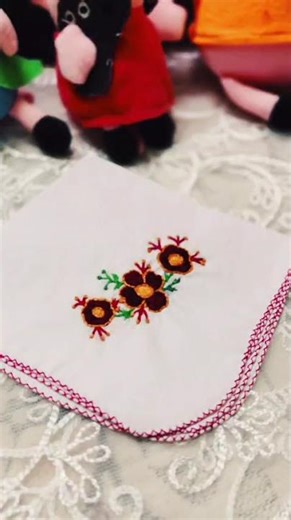 This Handmade Hankies are going viral Easy Embroidery Handkerchief gift II Rumal ka new design