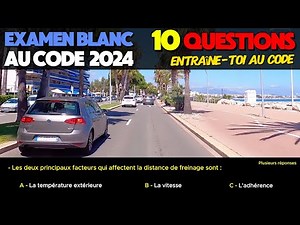Test du code de la route 2024 - 10 Questions Express à l'Examen blanc