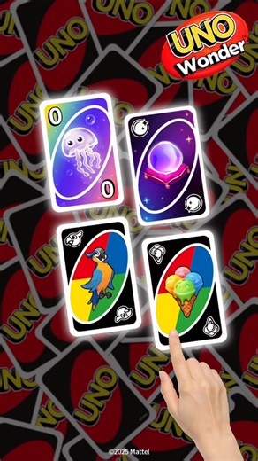 🎨 Quick Poll! 🎨 Which action card would you keep in your pocket? -Jellyfish: Copy last card’s color -Mirror: Copy last card -Ice Cream: Shut down number cards of one color -Parrot: See opponent’s colors Vote below 👇 👉 Tap the link & start playing now! https://unowonder.onelink.me/djND/bo9oia0f #UNO #UNOWonder | UNO Wonder