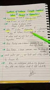 Synthesis of Sentences (Simple Sentences)Nounor Phrases in Apposition with examples