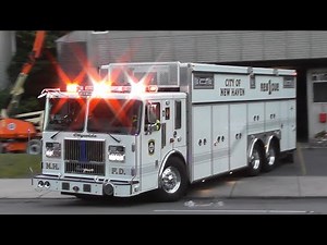 *Lots of Q* New Haven, CT Fire Department Rescue 1 Responding