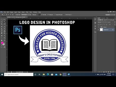 Logo Design Tutorial in Photoshop || School Logo Design Using Photoshop || Photoshop Tutorial ||