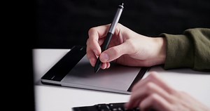 Using Pen Tablet Work Stock Footage SBV-332651259 - Storyblocks