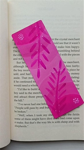 Aesthetic Shades of Pink Boho Art Bookmark 🩷 | Easy DIY Bookmark #bohoart #bookmark #diycrafts