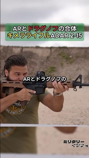 ADAR 2-15, a combination chimera rifle of AR and Dragunov