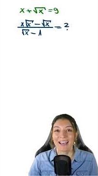 CAN YOU solve this expression using x? (SQRT & VARIABLE)