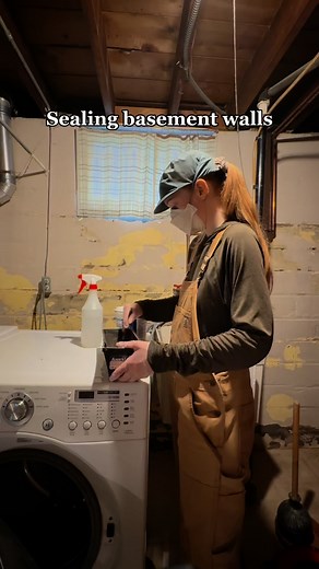 Part two! The moisture problem won’t go away with all this work but it’s cleaning up the mess. I still need to fix the moisture problem outside so it doesn’t keep seeping into the basement walls. I’m adding a sealer before the paint color. #ASMR #HomeRenovation #DIYHome #SatisfyingVideos #DesignInProgress | Jane Thrifts