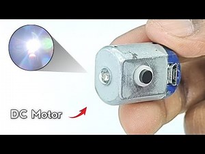 How To Make A High Power FlashLight Using DC Motor - Super Bright Mini FlashLight