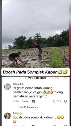 Momen kocak d sawah#vidiolucu#subscribe#memengakakkocak#support#likekomen"