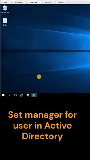 Set manager for user in Active Directory #techvideo #ytshorts