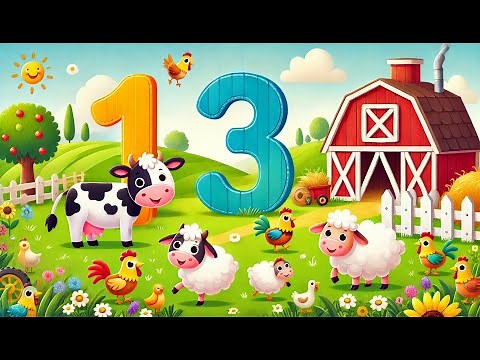 Counting Farm Animals: Fun Numbers 1 to 10 for Preschoolers | Learn & Sing with Farm Friends!
