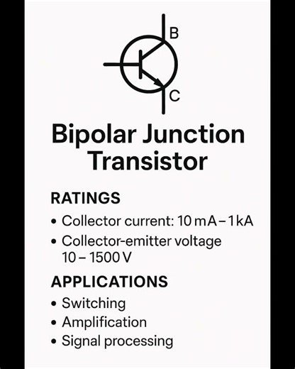 Bipolar Junction Transistor Rating and Application