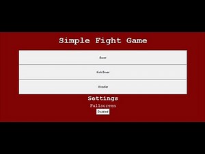 SIMPLE FIGHT GAME IN PYTHON WITH SOURCE CODE