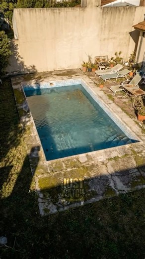Backyard Pool Renovation | Anti-Slip Ceramic Deck & Stone Waterfall Transformation