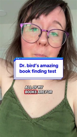 Dr. bird’s amazing book finding test #funny #dryhumor