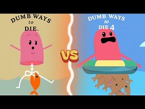 Dumb Ways to Die 1 vs 4 | Minigames Evolution