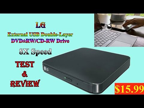 LG External USB DVD Drive | DVD RW | CD RW | Double Layer | 8x Speed | Test & Review