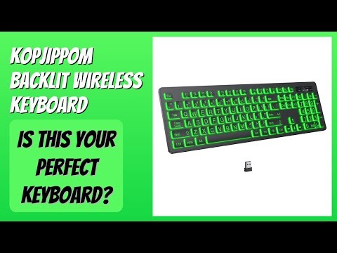 REVIEW (2026): KOPJIPPOM Backlit Wireless Keyboard. Features