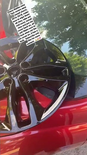 Chevy Malibu rim hubcaps install,quick and easy.Please comment,subscribe and like for more content.