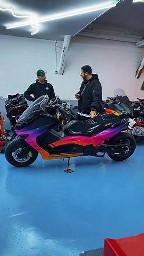 Custom Painted Tmax Scooter Showcase