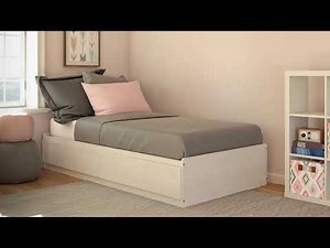 Twin Platform Bed with Drawers Features
