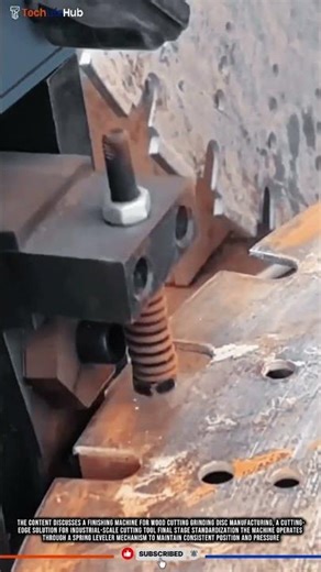 Innovation Grinding Disc: Automatic Finishing, Spring Leveler Tech, Precision Cutting #tech