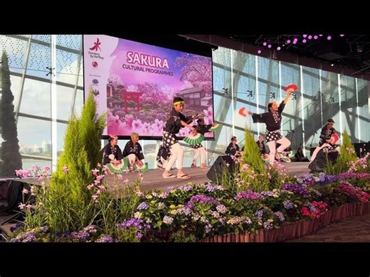 Japanese 🇯🇵Dance 💃in Flower 🌹Dome, Gardens by the Bay for Sakura 🌸 Culture in Singapore 🇸🇬 日本🇯🇵樱花 🌸节 | Wei Li
