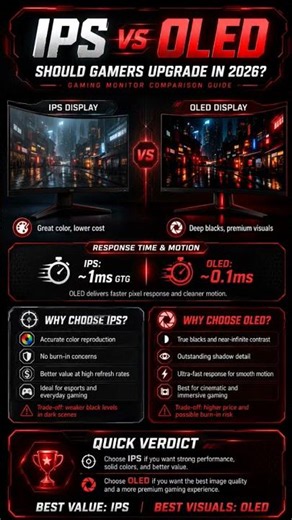 IPS vs OLED, is it actually worth upgrading your gaming monitor in 2026?#pcgaming #gamingmonitor