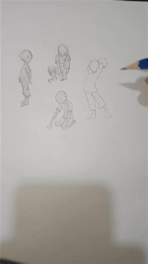 How to Draw a Standing Kid Pose – Easy Trick!