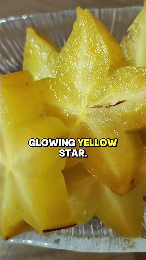 Star Fruit (Carambola): The Tropical Star-Shaped Fruit ⭐🍋 #shorts