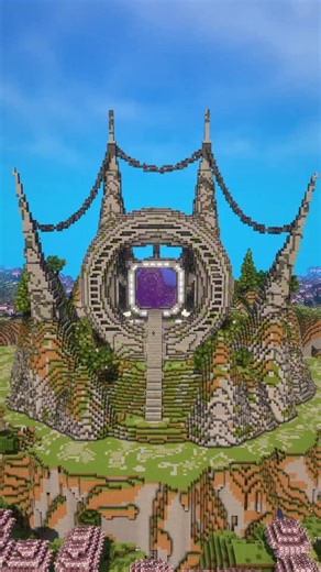 kwyseurr on Instagram: "Minecraft Nether Portal Design - Explore Map Link in bio 📝 #reel #minecraft"