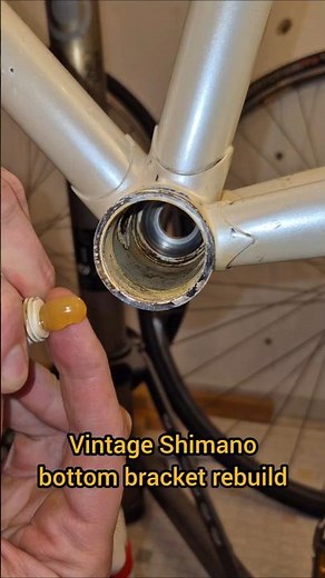 Shimano bottom bracket service #bikemaintain #bikereels #diy #bicycle
