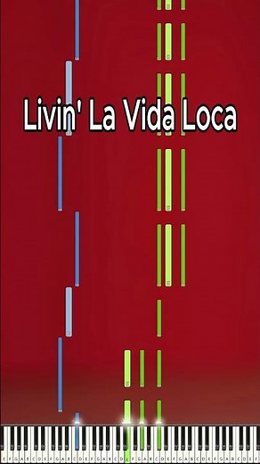 Ricky Martin - Livin' La Vida Loca - Piano