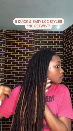 Quick & Easy Loc Styles Without Retwisting | Loc Hairstyles for Women