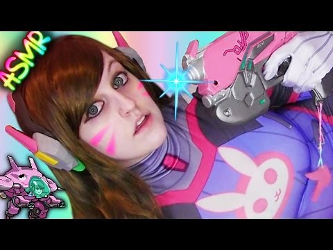 ASMR Overwatch 🐰 D.Va Cosplay ♡ Pro Gamer Girl, Video Games, Let's Play, Jumpsuit, Gloves ♡