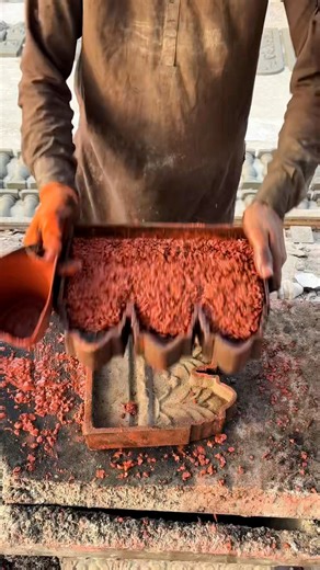 Red Cement Tiles Manufacturing Process | Concrete Tiles Factory Video | Inside Industries