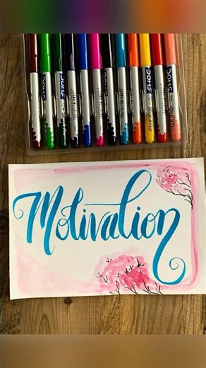 ❤️How to do easy hand lettering?❤️#youtubeshorts #handlettering #art #affirmations