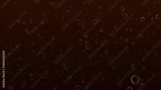 Refreshing **Dark Cola Soda Liquid** with Fizzy Bubbles **Background** Seamless Loop 4K