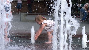 Kids, Fountain, Park. Free Stock Video